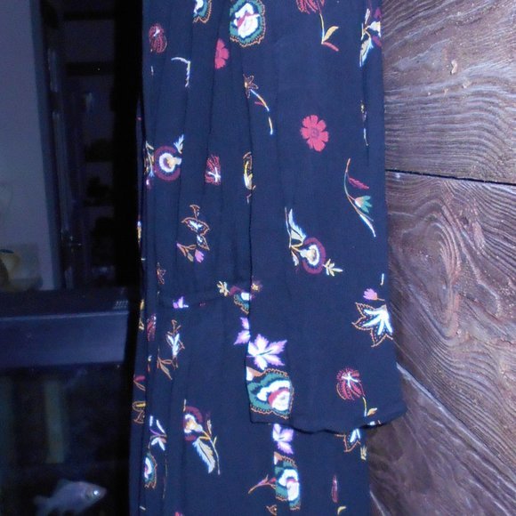 NEW OLD NAVY BLUE FLORAL DRESS. SZ L - Picture 3 of 8
